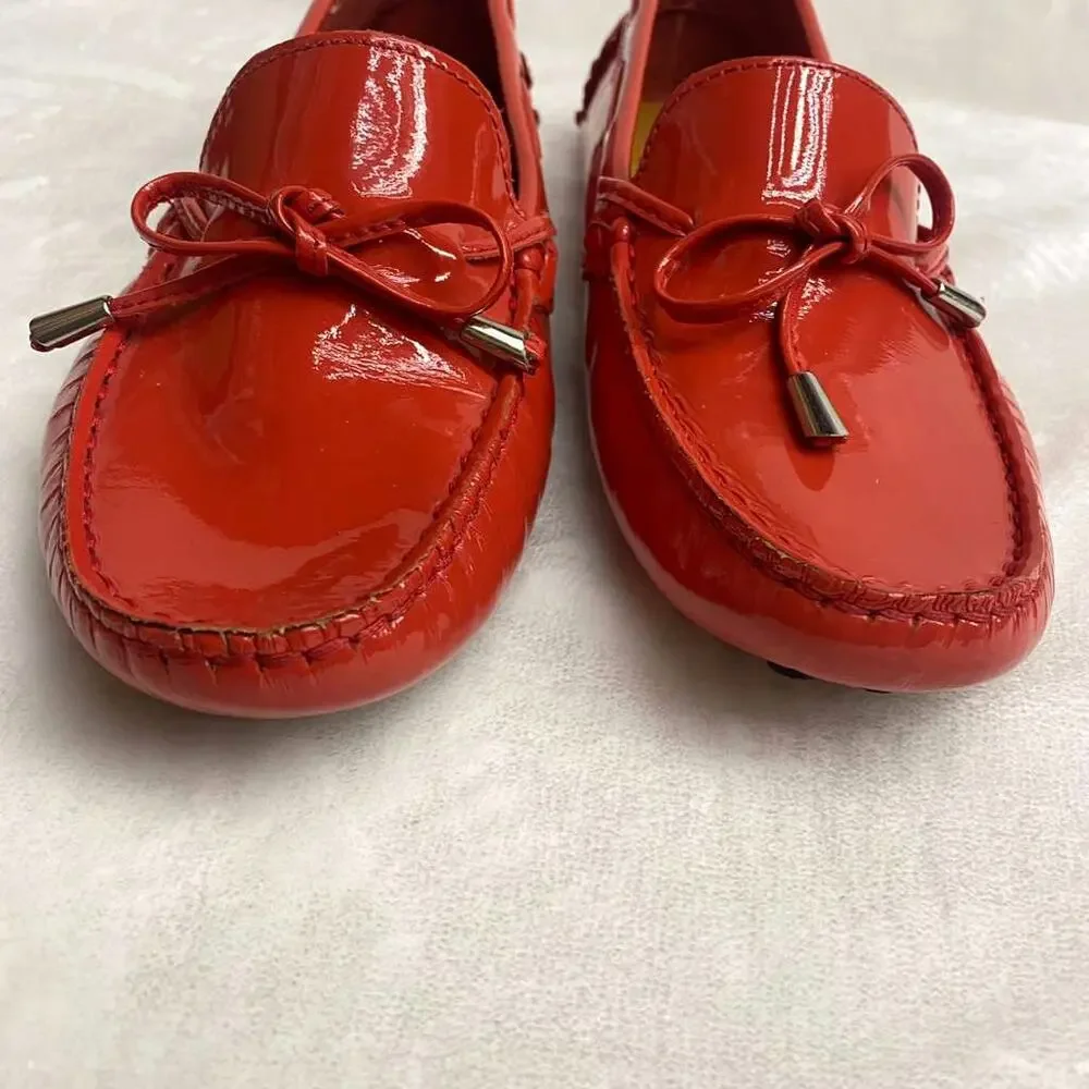 Mercanti Fiorentini Women's Coral Moccasin Leather Made in Brazil Sz 6.5B